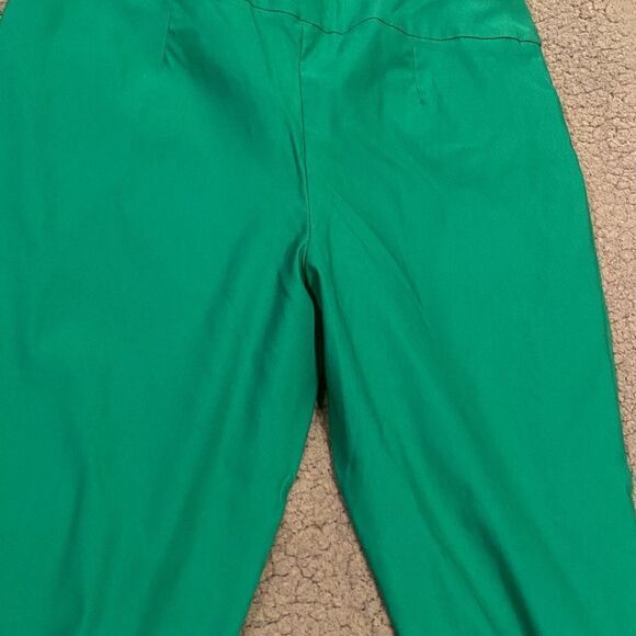 Versona Green Cropped Modern Pants Size 12 - Picture 4 of 9